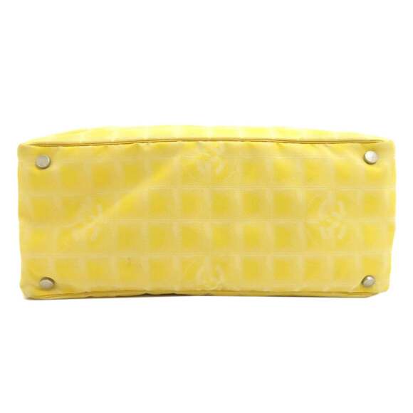 Chanel Yellow Quilted Patent Leather Large Frame Top Tote  CHANEL Yellow Tote Bag